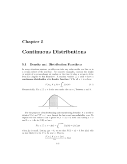 Continuous Distributions