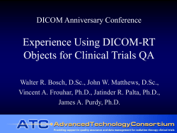 Experience Using DICOM-RT