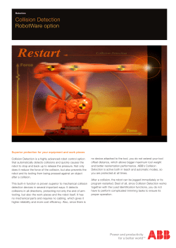 Collision Detection RobotWare option