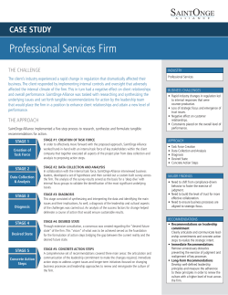 Case Study of a Professional Services firm