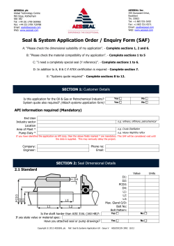 Seal Application Form