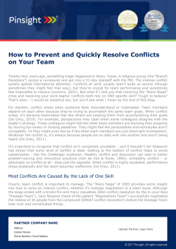 How to Prevent and Quickly Resolve Conflicts on Your Team