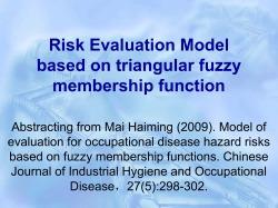 Risk Evaluation Model based on triangular fuzzy membership function
