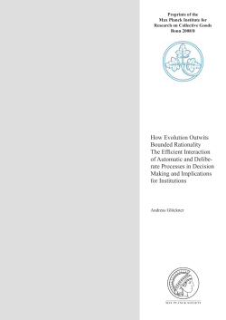 How Evolution Outwits Bounded Rationality The Efficient Interaction