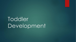 Toddler Development