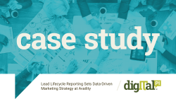 Lead Lifecycle Reporting Sets Data