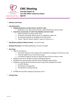 2014-0816-CMC-meeting-agenda-3Q14