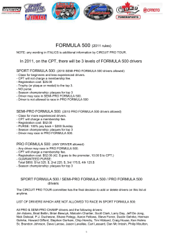 Formula 500 - Circuit Pro Tour