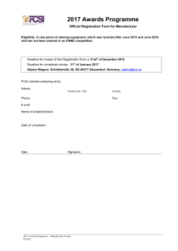 Normal, Version 1.5.2001 - FCSI EAME Conference 2017