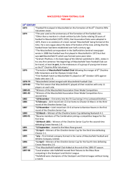 MACCLESFIELD TOWN FOOTBALL CLUB TIME