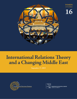 International Relations Theory and a Changing Middle East