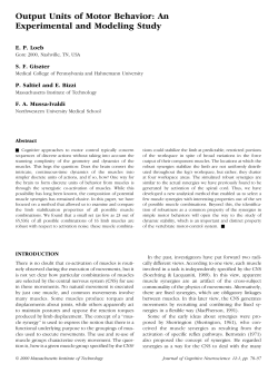 Output Units of Motor Behavior: An Experimental