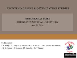 Muon Front End Global Optimization