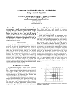 "Autonomous Local Path-Planning for a Mobile