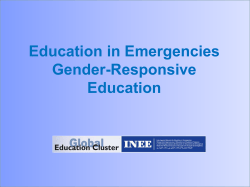 Education in Emergencies Coordination
