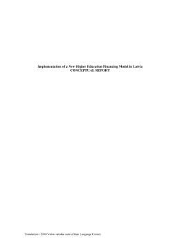 Financing Model - Valsts valodas centrs