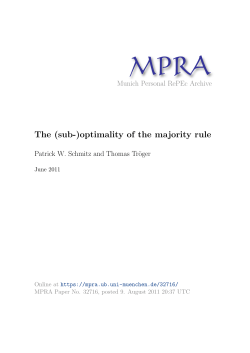 The (sub-)optimality of the majority rule