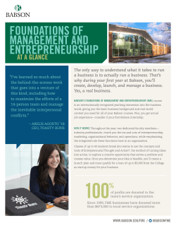 foundations of management and entrepreneurship