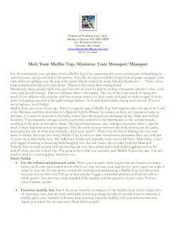 Melt Your Muffin Top, Minimize Your Menopot/Manopot