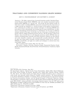 Tractable and Consistent Random Graph Models
