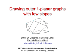 Emilio Di Giacomo, Giuseppe Liotta and Fabrizio Montecchiani