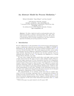 An Abstract Model for Process Mediation