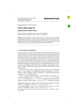 Mathematical Logic - Radim Belohlavek