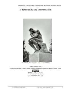 2 Rationality and Interpretation - Benoit Hardy