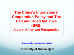 La pol&iacute;tica de Cooperaci&oacute;n Internacional de China