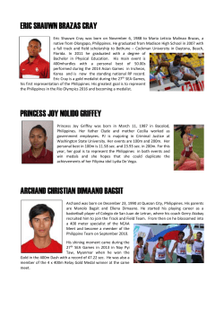 ATHLETES PROFILE &ndash; Philippine Athletics Team