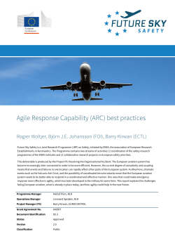 Agile Response Capability (ARC) best practices