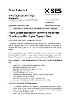 NSW SES Flood Watch