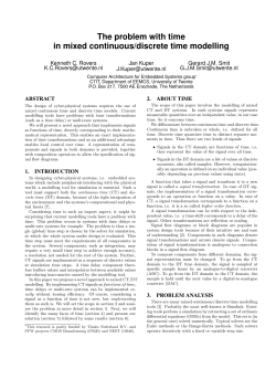 The problem with time in mixed continuous/discrete time modelling