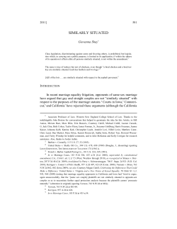similarly situated - George Mason Law Review