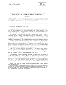 FORTY NECESSARY AND SUFFICIENT CONDITIONS FOR