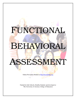 functional behavioral assessment