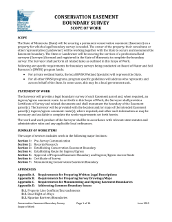 Conservation Easement Boundary Survey