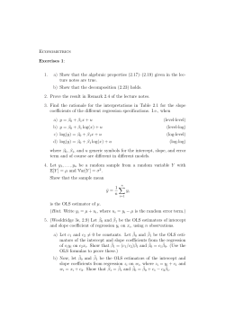 Exercises 1: 1. a) Show that the algebraic properties (2.17)–(2.19