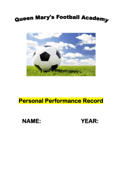 Personal Performance Portfolio