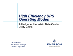 High Efficiency UPS Operating Modes