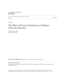 The Effect of Practice Facilitation on Diabetes Outcome
