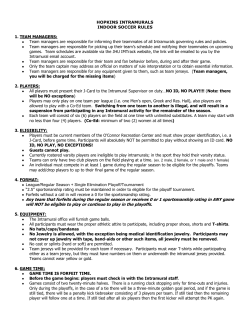 jhu intramurals indoor soccer rules