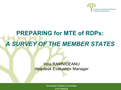 EENRD presentation - Rete Rurale Nazionale