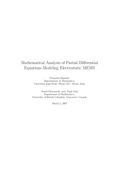 Mathematical Analysis of Partial Differential Equations Modeling