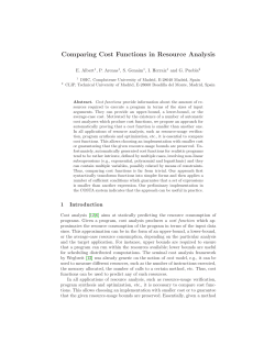 Comparing Cost Functions in Resource Analysis