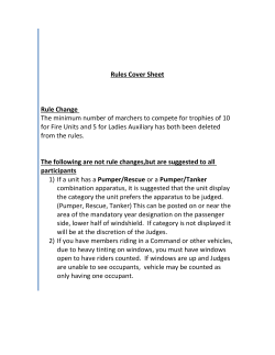 Rules Cover Sheet Rule Change The minimum number of marchers