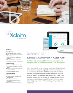 Xclaim™ Xi-1 - Xclaim Wireless