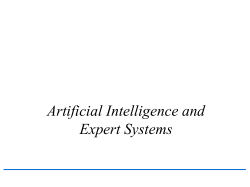 Artificial Intelligence and Expert Systems