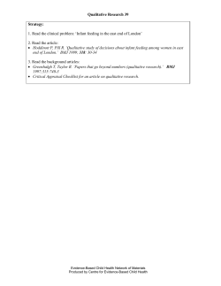 Qualitative Research 39 Strategy