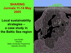 Lars Ryd&eacute;n - Local sustainability strategies
